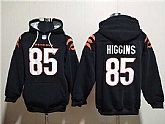 Men's Cincinnati Bengals #85 Tee Higgins Black Pullover Hoodie,baseball caps,new era cap wholesale,wholesale hats